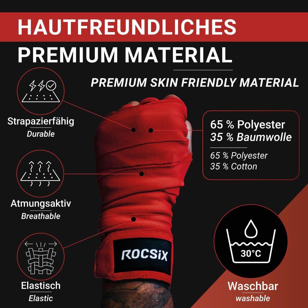 Premium Box Bandages avec boucle de pouce, 4m