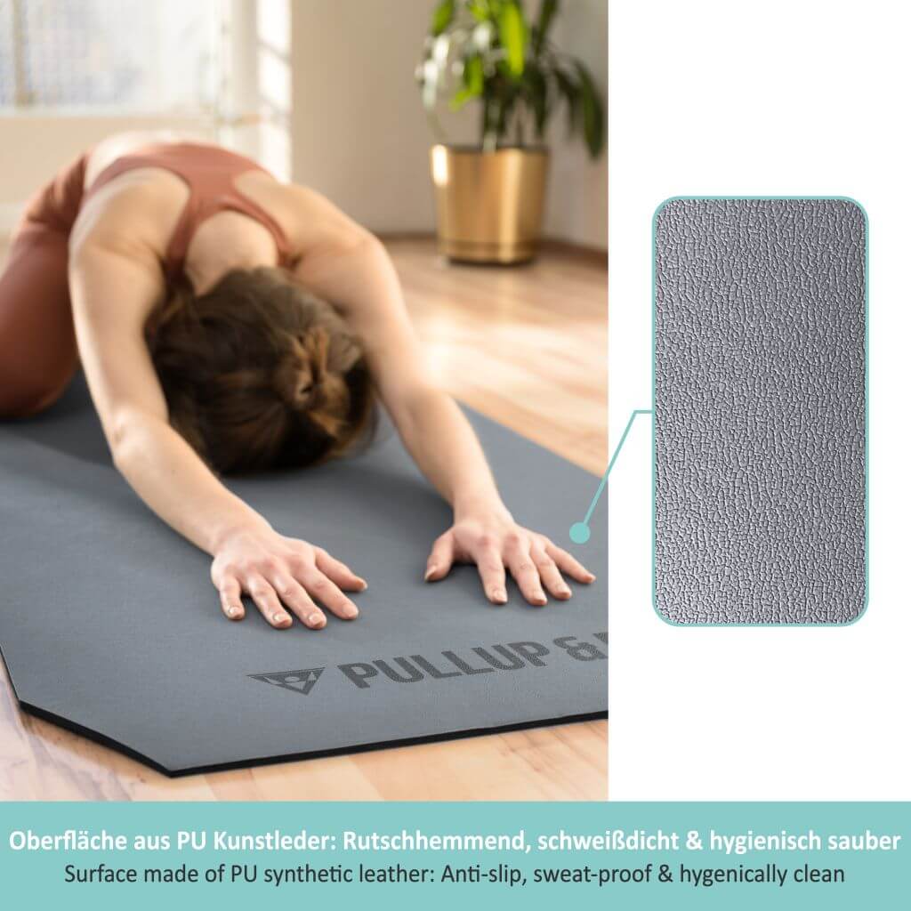 Tapis De Sport Á deux couches, Sans Polluant, Résistant Á L'abrasion, Antidérapant.