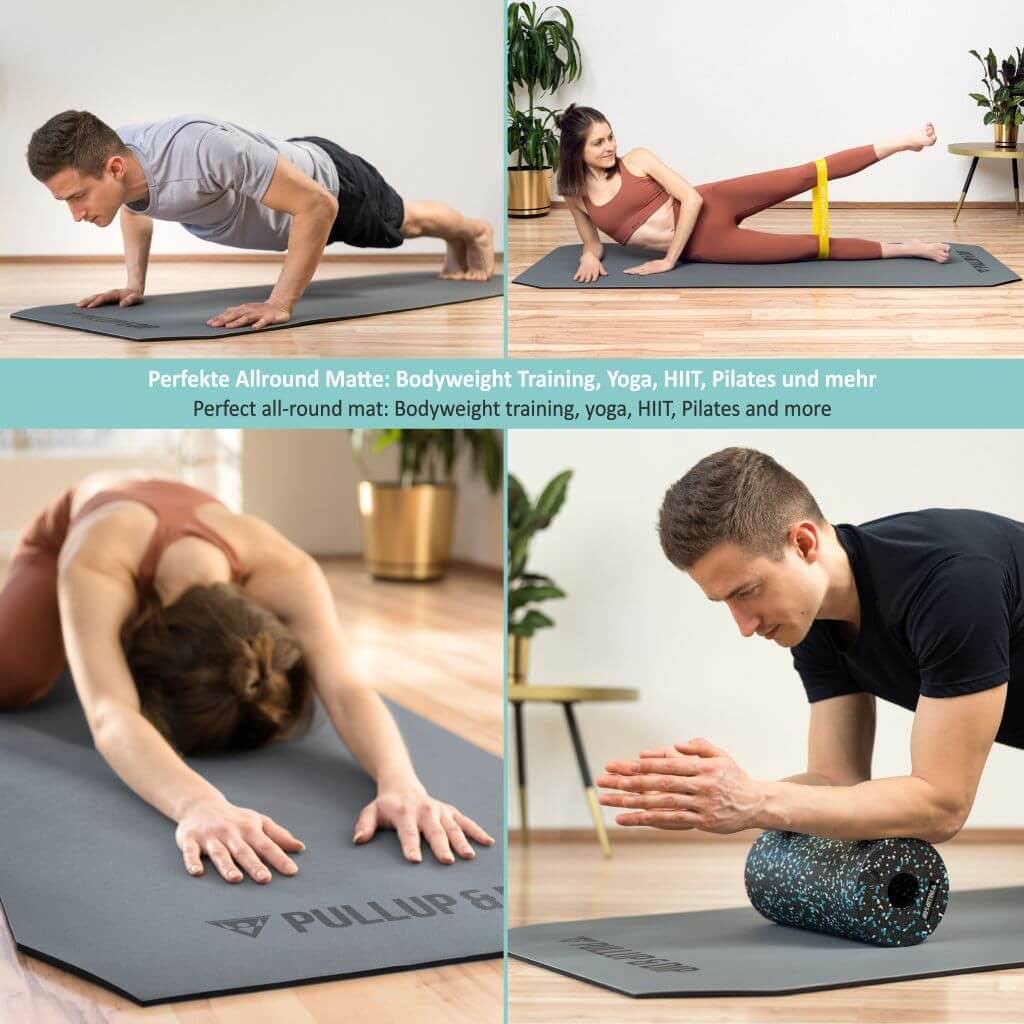 Tapis De Sport Á deux couches, Sans Polluant, Résistant Á L'abrasion, Antidérapant.