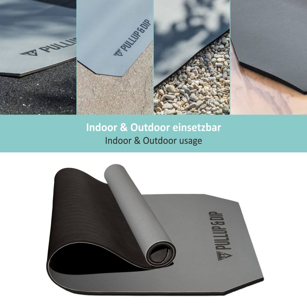 Tapis De Sport Á deux couches, Sans Polluant, Résistant Á L'abrasion, Antidérapant.