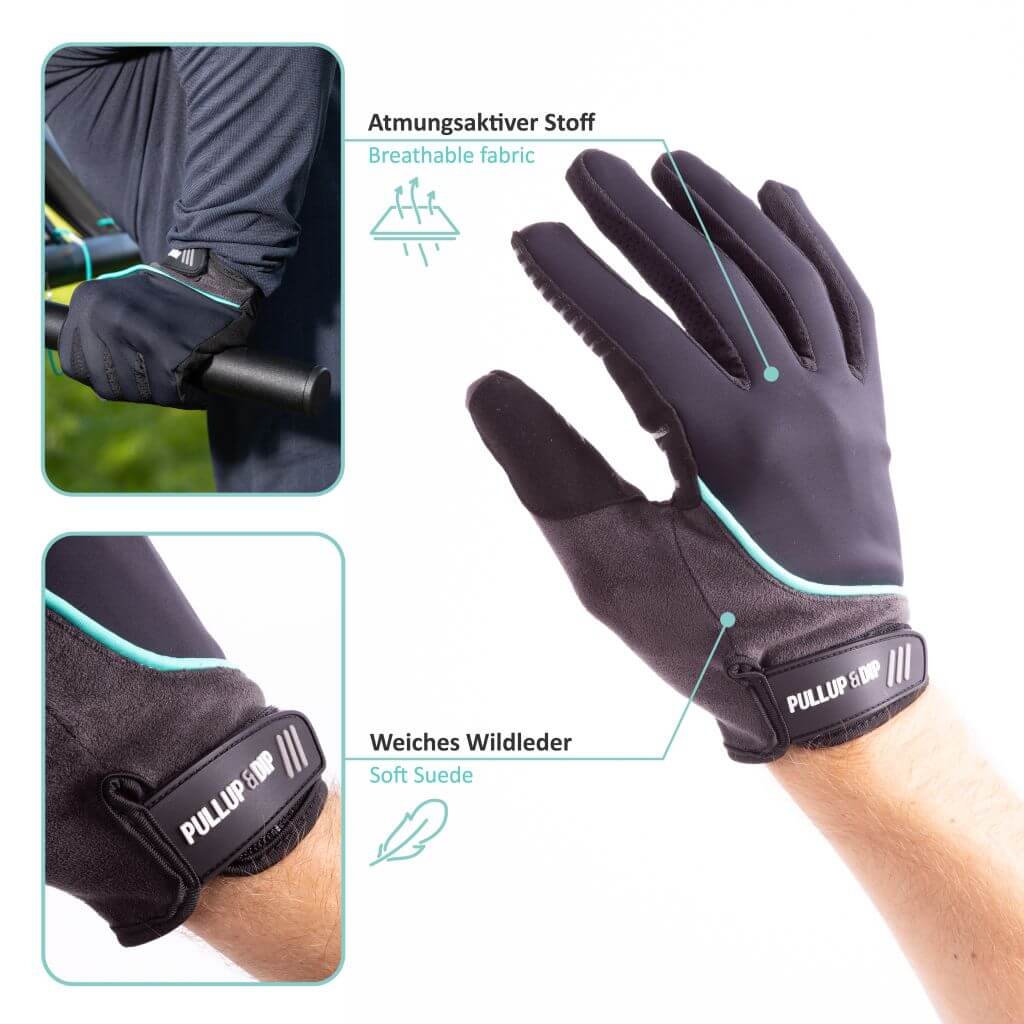 Gants 'Entraînement Plein Doigt avec Gel de Silicone Antidérapant pour l'Entraînement, le Jogging, le Cyclisme, la Randonnée