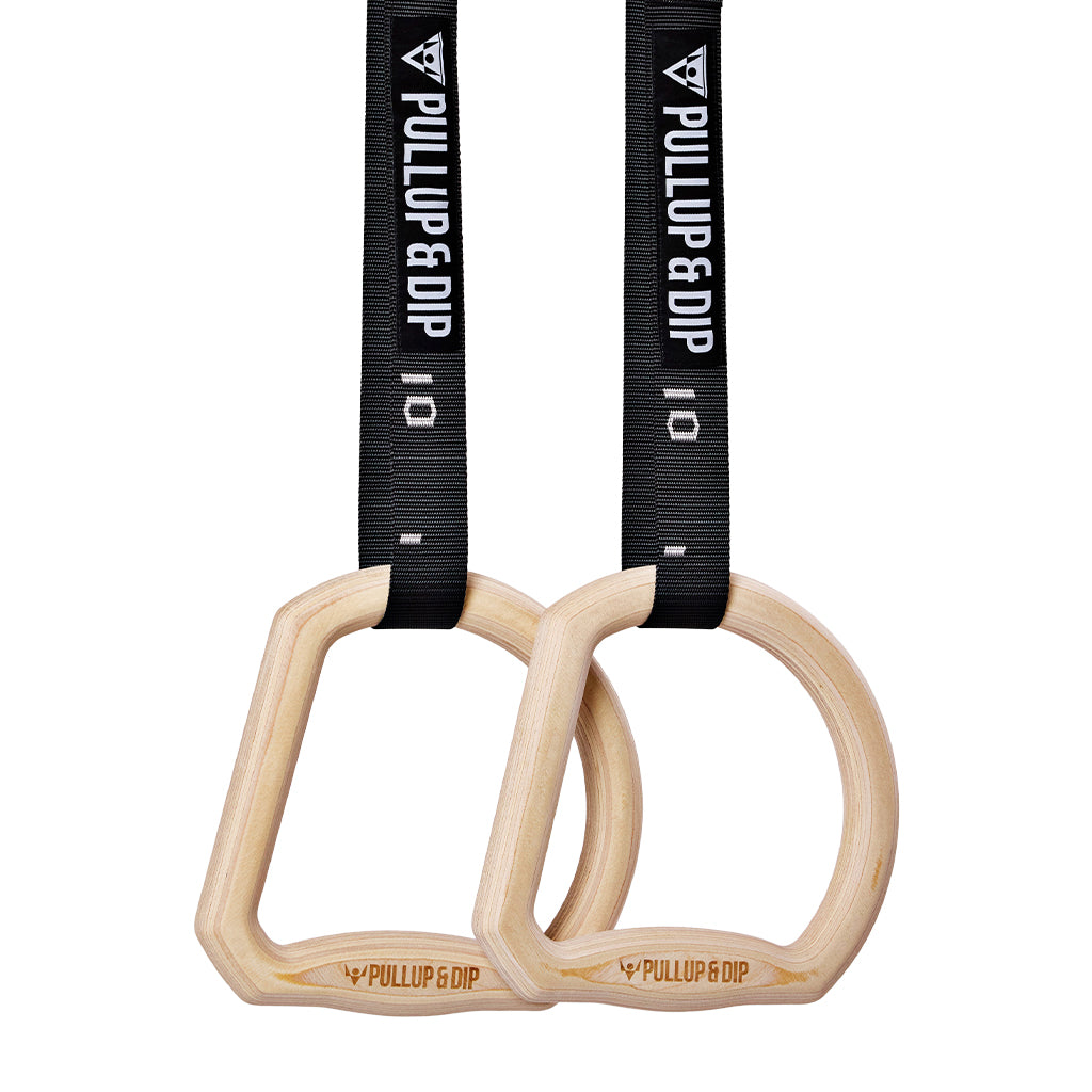 "TRINGS" Ensemble d'anneaux de gymnastique suédoise avec sangles, ancrage de porte et sac de transport