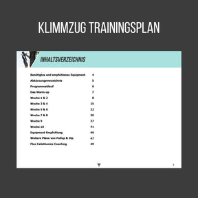 Guide Bundle: Klimmzug Trainingsplan, Warm-up & Mobility Plan und Ernährungs Rezepte Guide [PDF]