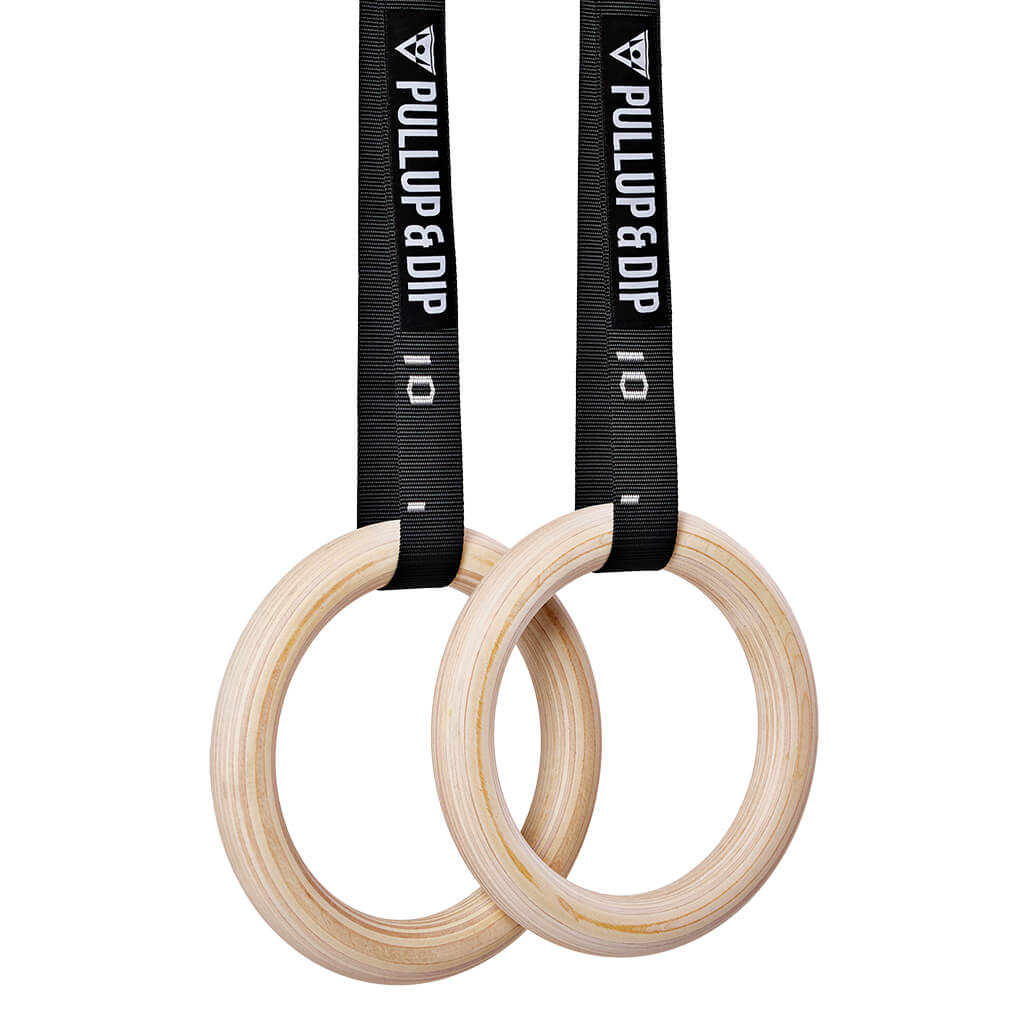 Anneaux de gymnastique en bois