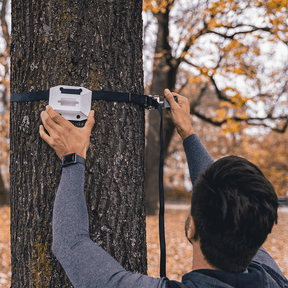 FREESIXD Kit de montage en extérieur - Adaptateur + sangles de tension pour fixation à un arbre/poteau