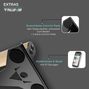 Barres Pour Pompes Avec Poignées En Bois Ergonomiques Pour Réaliser Des Pompes Et Des Appuis Renversés