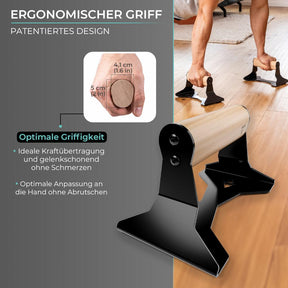Barres Pour Pompes Avec Poignées En Bois Ergonomiques Pour Réaliser Des Pompes Et Des Appuis Renversés