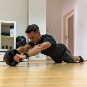 Roue Abdominale avec Genouillères Antidérapantes pour l'Entraînement de la Ceinture Abdominale