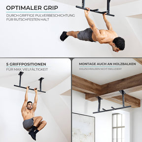 Barre de traction plafond, bande de traction et vis incluses