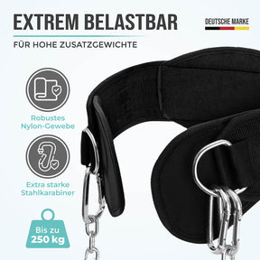 Ceinture Lestee Avec Chaîne, 3 Mousquetons Et Rabats Uniques