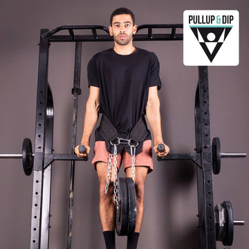 Ceinture De Musculation Tigon Avec Chaîne - Ceinture Dips Et Tractions Réglable