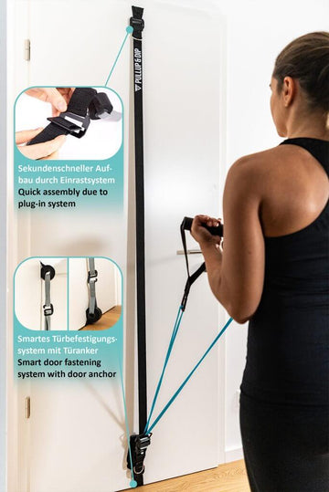 Sangles De Traction Porte - Support 500kg, Sans Outil | Pour Barre De Traction, Fitness Maison, Extérieur