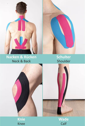 Tapes Kinesio - Tape Sportive Douce pour la peau en Différentes Couleurs