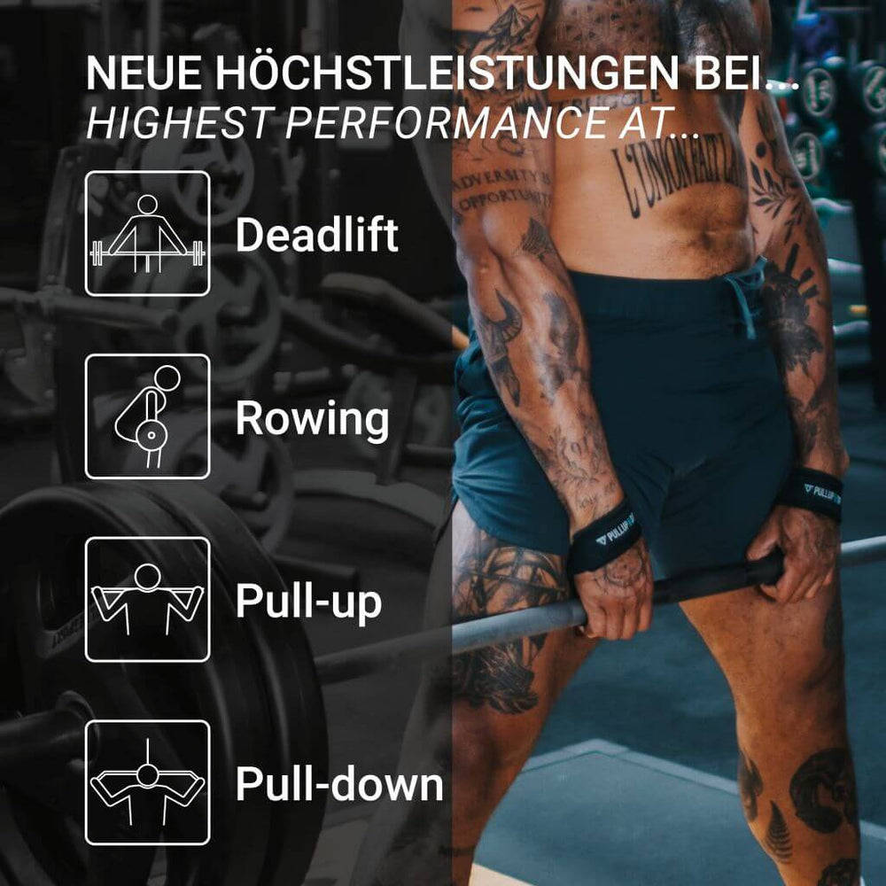 RL Grips® Straps de Musculation pour Levée de Poids – Sangles de Tirage avec Grip en Silicone et Rembourrage – Straps pour Powerlifting, Rowing et Tirages (Gris RL Grips® Straps de Musculation pour Levée de Poids – Sangles de Tirage avec Grip en Silicone et Rembourrage – Straps pour Powerlifting, Rowing et Tirages (Gris