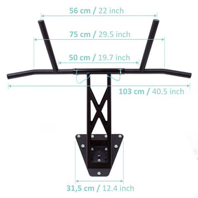 [Produits de 2e choix] Barre De Traction et Dip Pour Montage Mural Sur Mur Intérieur Et Extérieur