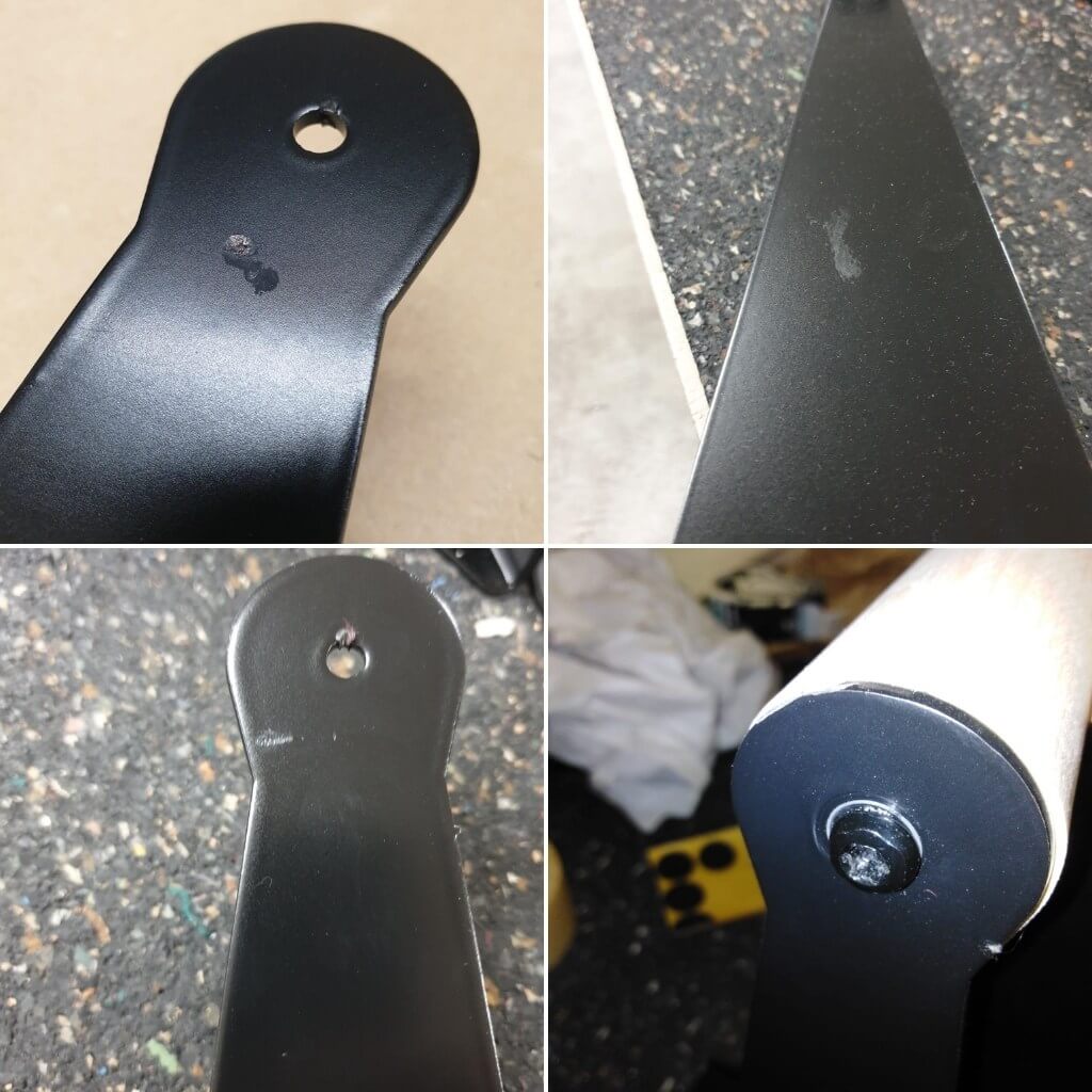 [Produits de 2e choix] Parallettes En Bois Avec Poignée En Bois Ergonomique Et Pied En Métal, Basse Ou Moyenne