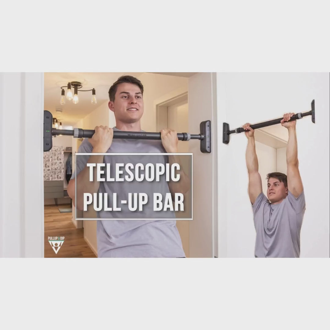 Barre De Traction Réglable PROIRON 72-97 Cm - Pull Up Bar Porte Jusqu'à 200 Kg Avec Poignées Antidérapantes