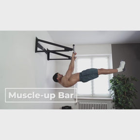 Muscle-Up Bar, Barre de Traction avec Distance Supplémentaire au Mur