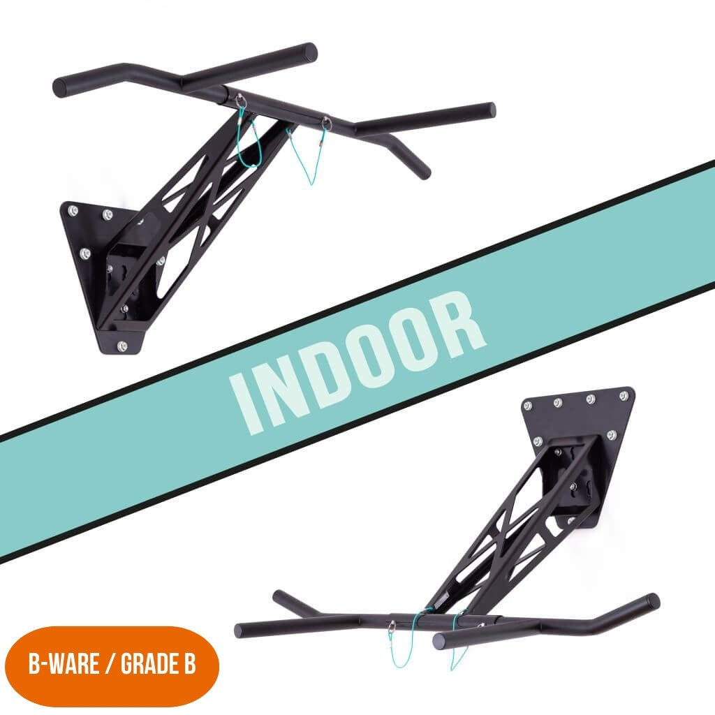 [Produits de 2e choix] Barre De Traction et Dip Pour Montage Mural Sur Mur Intérieur Et Extérieur
