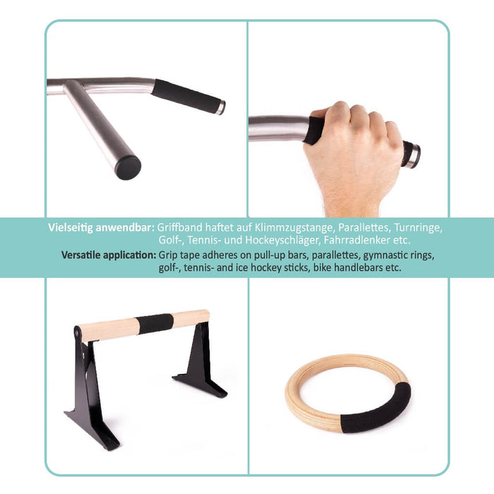 Ruban Antidérapant Pullup&Dip 25m X 2.5cm - Pour Sport Et Fitness