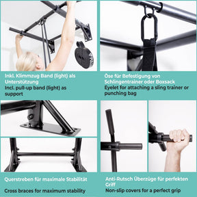 [Produits de 2e choix] Barre de Traction Murale Avec Bande de Traction