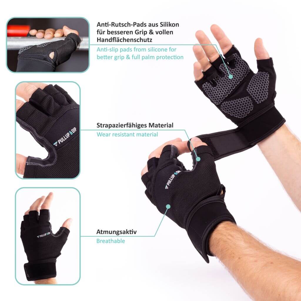 Gants De Gym SAWANS Pour Hommes Et Femmes - Protection Paume Silicone Antidérapant - Fitness, Musculation, Cyclisme